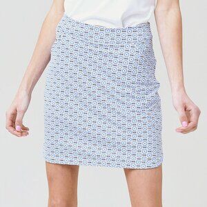 EUC Women's PETER MILLAR Alice Petal Hem Mosaic Skort | Size XL